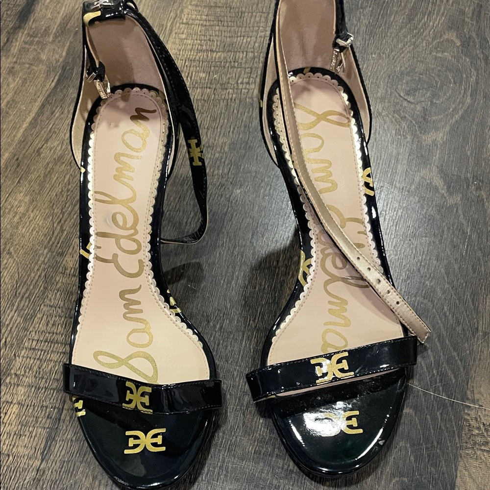 Sam Edelman Black Patent Heels 6